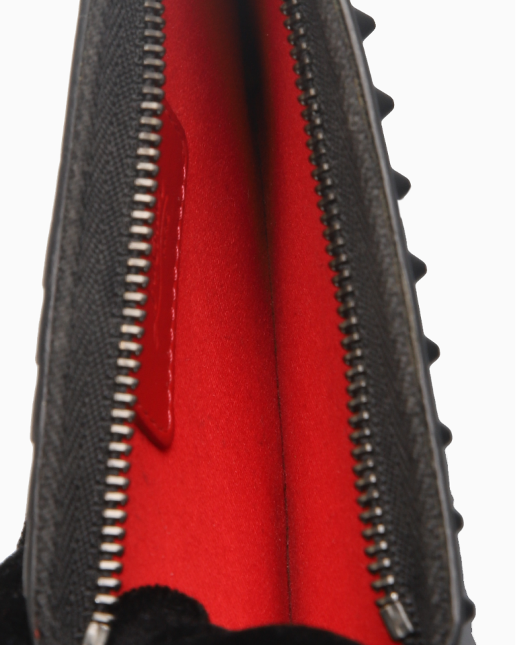 Porta Cartão Louboutin Original Spikes Preto Feminino